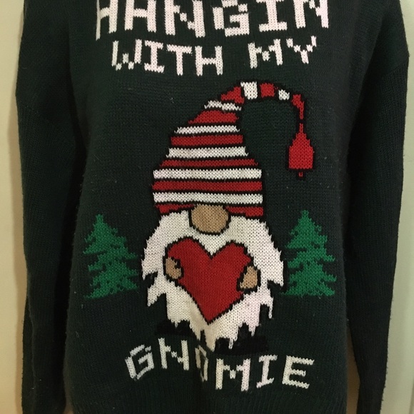 Green Gnome Holiday Sweater - Picture 4 of 6